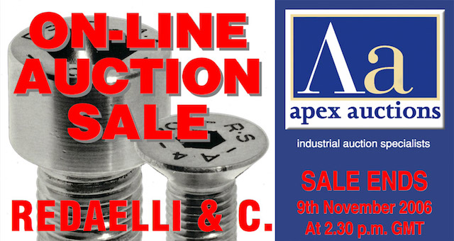 Manassero Fastener Machines performs Redaelli's auction